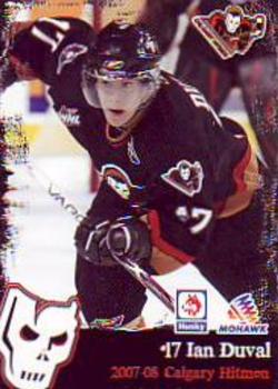 2007-08 Husky/Mohawk/Calgary Herald Calgary Hitmen (WHL) #NNO Ian Duval Front