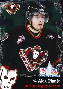 2007-08 Husky/Mohawk/Calgary Herald Calgary Hitmen (WHL) #NNO Alex Plante Front