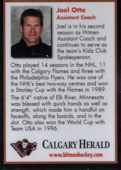 2007-08 Husky/Mohawk/Calgary Herald Calgary Hitmen (WHL) #NNO Joel Otto Back