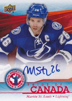 2014 Upper Deck National Hockey Card Day Canada - Autographs #NHCD AUTO MS Martin St. Louis Front