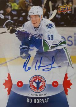 2015 Upper Deck National Hockey Card Day Canada - Autographs #NHCDAUTO-BO Bo Horvat Front