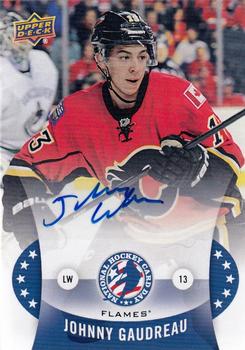 2015 Upper Deck National Hockey Card Day USA - Autographs #NHCDAUTO-JG Johnny Gaudreau Front