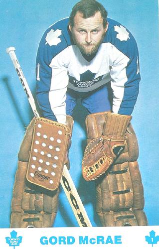 1977-78 Toronto Maple Leafs #NNO Gord McRae Front