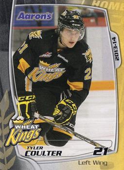 2013-14 Aaron's Brandon Wheat Kings (WHL) #NNO Tyler Coulter Front