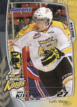 2013-14 Aaron's Brandon Wheat Kings (WHL) #NNO Brett Kitt Front