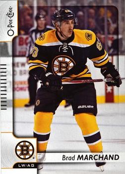 2017-18 O-Pee-Chee #205 Brad Marchand Front