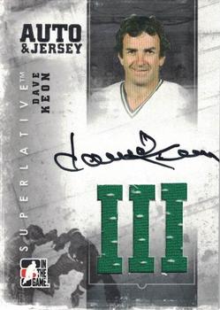 2008-09 In The Game Superlative Franchise - Auto Plus Jersey #AP-DK Dave Keon Front
