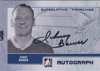 2008-09 In The Game Superlative Franchise - Autographs #A-JB1 Johnny Bower Front