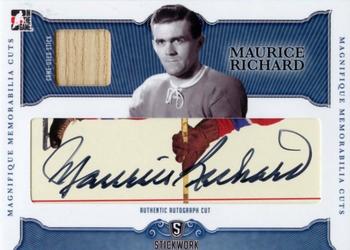 2017 Leaf In The Game Stickwork - Magnifique Memorabilia Cuts #MMC-MR Maurice Richard Front