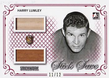 2017 Leaf In The Game Stickwork - Stick Save Relics - Red #SS-03 Harry Lumley Front