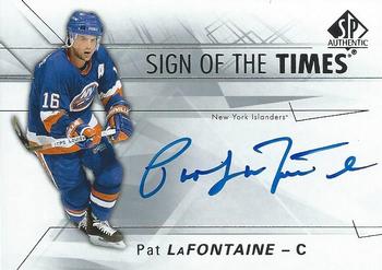 2016-17 SP Authentic - Sign of the Times #SOTT-PL Pat LaFontaine Front
