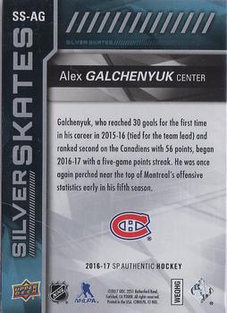 2016-17 SP Authentic - Silver Skates #SS-AG Alex Galchenyuk Back