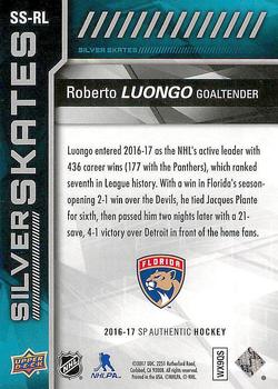 2016-17 SP Authentic - Silver Skates #SS-RL Roberto Luongo Back