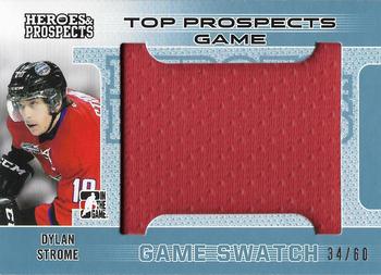 2014-15 In The Game Heroes & Prospects - Top Prospects Game Used Jersey Blue #TPJ-05 Dylan Strome Front