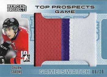 2014-15 In The Game Heroes & Prospects - Top Prospects Game Used Patch Blue #TPP-05 Dylan Strome Front