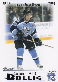 2007-08 Blueline Booster Club Lincoln Stars (USHL) Series 1 #14 Brandon Bollig Front