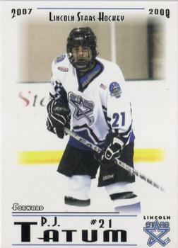 2007-08 Blueline Booster Club Lincoln Stars (USHL) Series 1 #17 P.J. Tatum Front