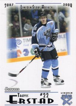 2007-08 Blueline Booster Club Lincoln Stars (USHL) Series 1 #18 Travis Erstad Front