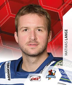 2015-16 Playercards Stickers (DEL) #149 Mathias Lange Front