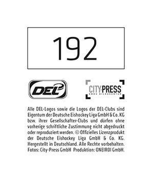 2015-16 Playercards Stickers (DEL) #192 Petri Liimatainen Back