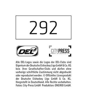 2015-16 Playercards Stickers (DEL) #292 Marius Mochel Back