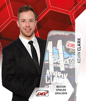 2015-16 Playercards Stickers (DEL) #384 Kevin Clark Front