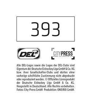 2015-16 Playercards Stickers (DEL) #393 Erich Goldmann Back