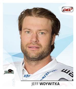 2014-15 Playercards Stickers (DEL) #008 Jeff Woywitka Front