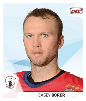 2014-15 Playercards Stickers (DEL) #024 Casey Borer Front