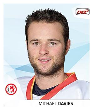 2014-15 Playercards Stickers (DEL) #051 Michael Davies Front