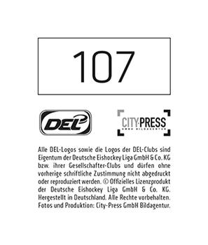 2014-15 Playercards Stickers (DEL) #107 Collin Danielsmeier Back