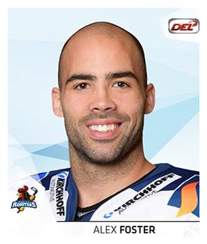 2014-15 Playercards Stickers (DEL) #117 Alex Foster Front