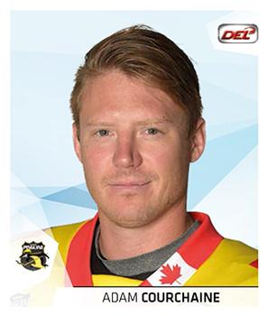 2014-15 Playercards Stickers (DEL) #156 Adam Courchaine Front
