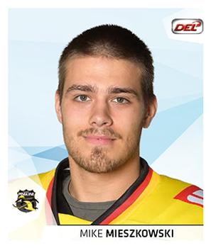 2014-15 Playercards Stickers (DEL) #160 Mike Mieszkowski Front