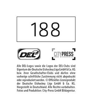 2014-15 Playercards Stickers (DEL) #188 Niklas Treutle Back