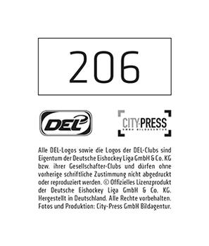 2014-15 Playercards Stickers (DEL) #206 Daniel Sparre Back