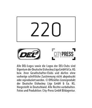 2014-15 Playercards Stickers (DEL) #220 David Elsner Back