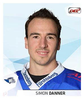 2014-15 Playercards Stickers (DEL) #237 Simon Danner Front