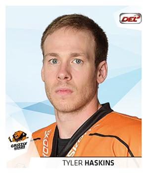 2014-15 Playercards Stickers (DEL) #281 Tyler Haskins Front