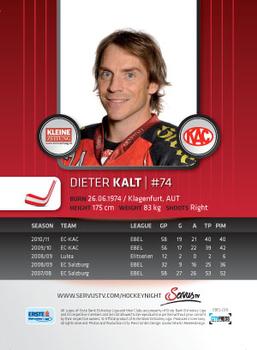 2011-12 Austrian EBEL #EBEL-029 Dieter Kalt Back