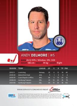 2011-12 Austrian EBEL #EBEL-096 Andy Delmore Back
