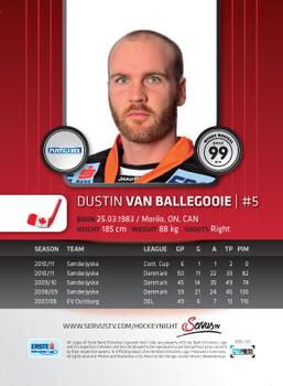 2011-12 Austrian EBEL #EBEL-130 Dustin van Ballegooie Back