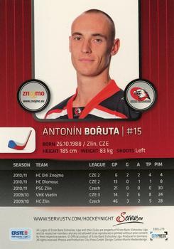 2011-12 Austrian EBEL #EBEL-279 Antonin Boruta Back