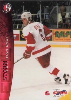 1996-97 SplitSecond Toledo Storm (ECHL) #NNO Ryan Bast Front
