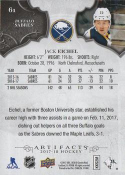 2017-18 Upper Deck Artifacts #61 Jack Eichel Back