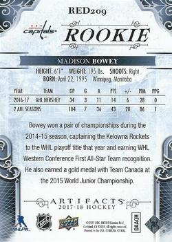 2017-18 Upper Deck Artifacts #RED209 Madison Bowey Back
