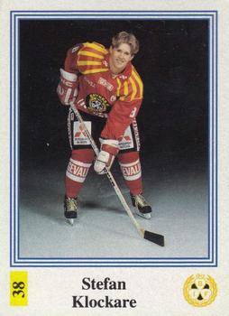 1991-92 Semic Elitserien (Swedish) Stickers #38 Stefan Klockare Front