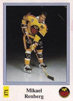 1991-92 Semic Elitserien (Swedish) Stickers #171 Mikael Renberg Front