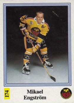 1991-92 Semic Elitserien (Swedish) Stickers #174 Mikael Engstrom Front