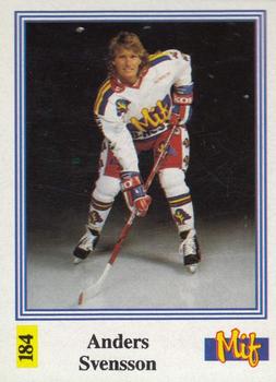 1991-92 Semic Elitserien (Swedish) Stickers #184 Anders Svensson Front